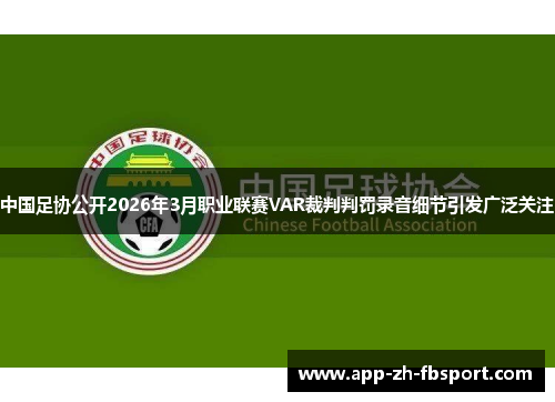 中国足协公开2026年3月职业联赛VAR裁判判罚录音细节引发广泛关注